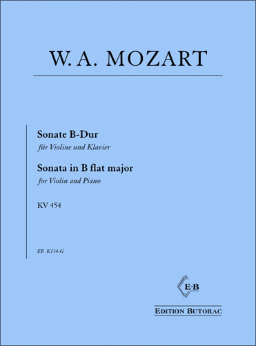 Cover - Mozart, Sonate B-Dur KV 454